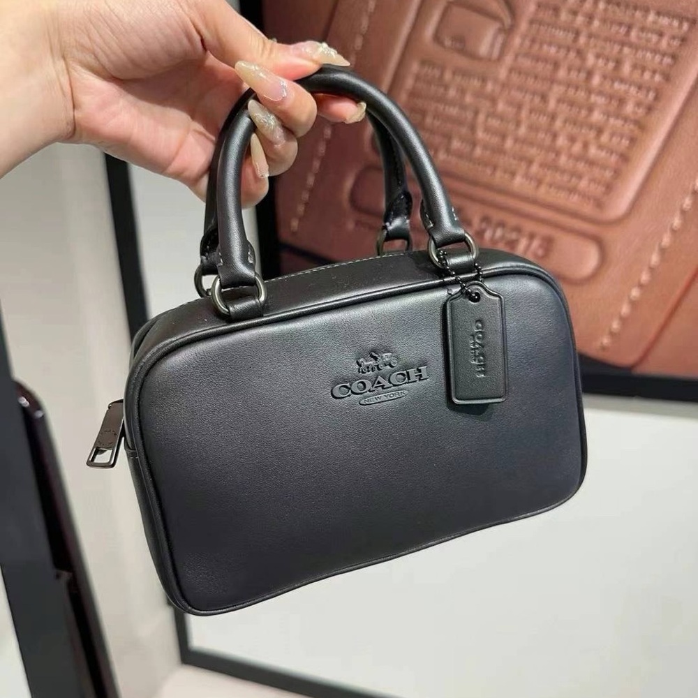 ‼️last one‼️NWT！COACH Satchel Crossbody Bag（COACH CT776）black FAST SHIPPING